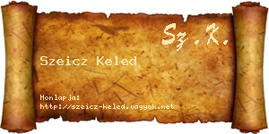 Szeicz Keled névjegykártya